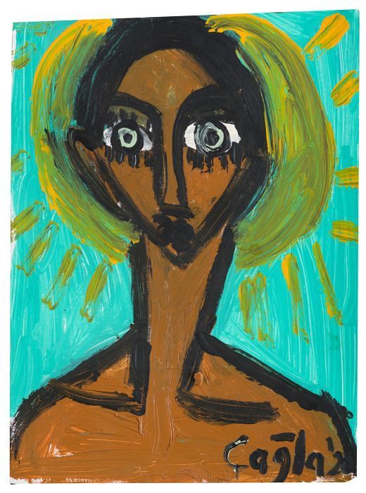 O.T.,  2020

Mischtechnik auf Papier, 28 x 21 cm, gerahmt
signiert und datiert 

Ausrufpreis: 220,-